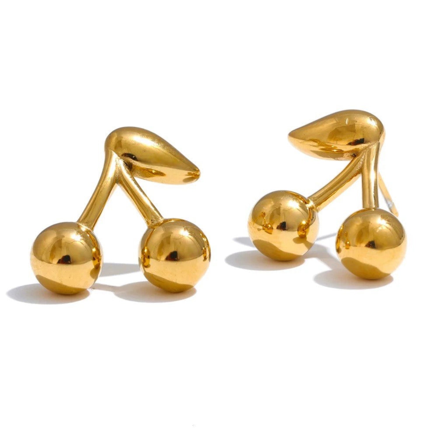 Golden Cherry Drop Earrings JLT13373