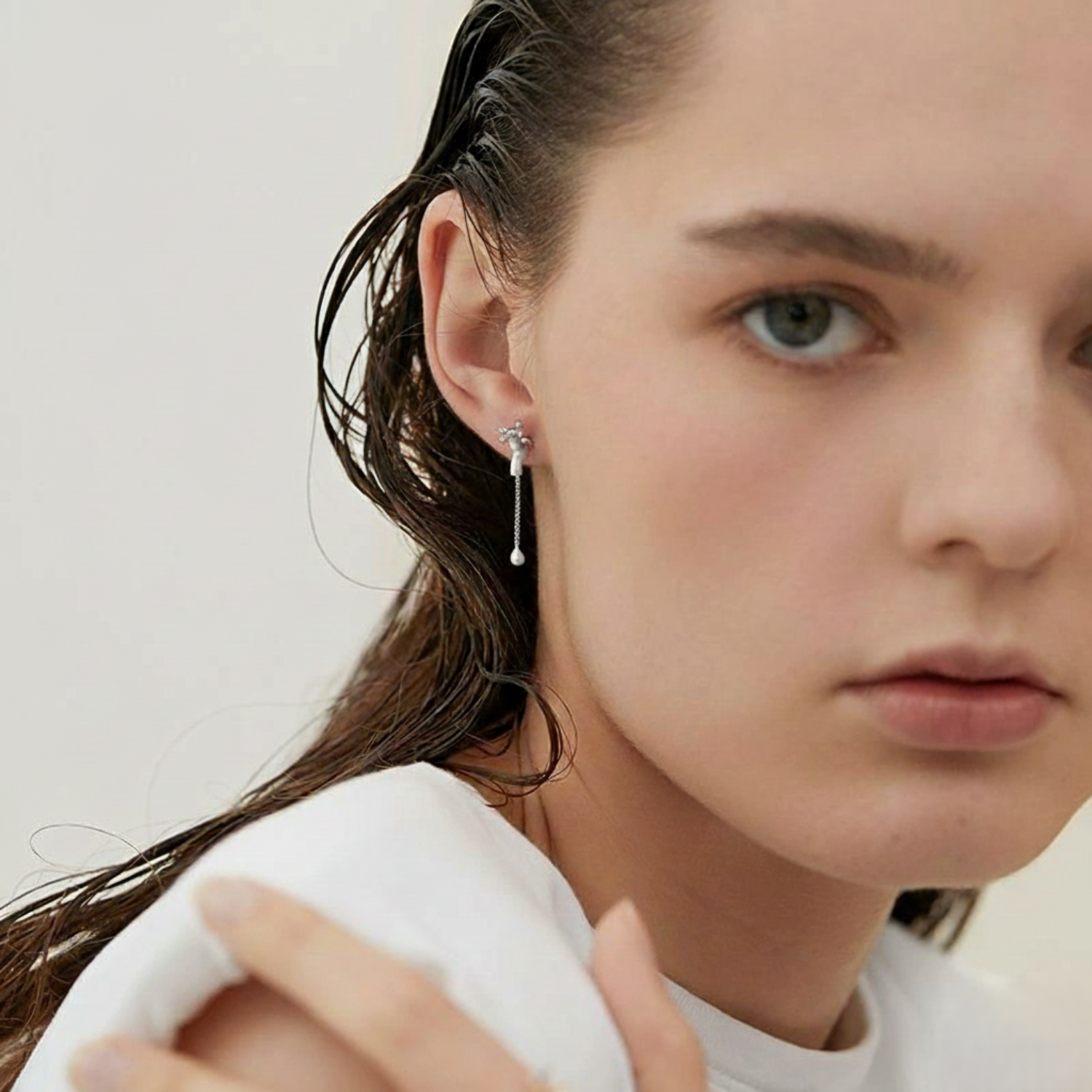 Just Lil Things Silver Drip Tap Earrings jlt13420