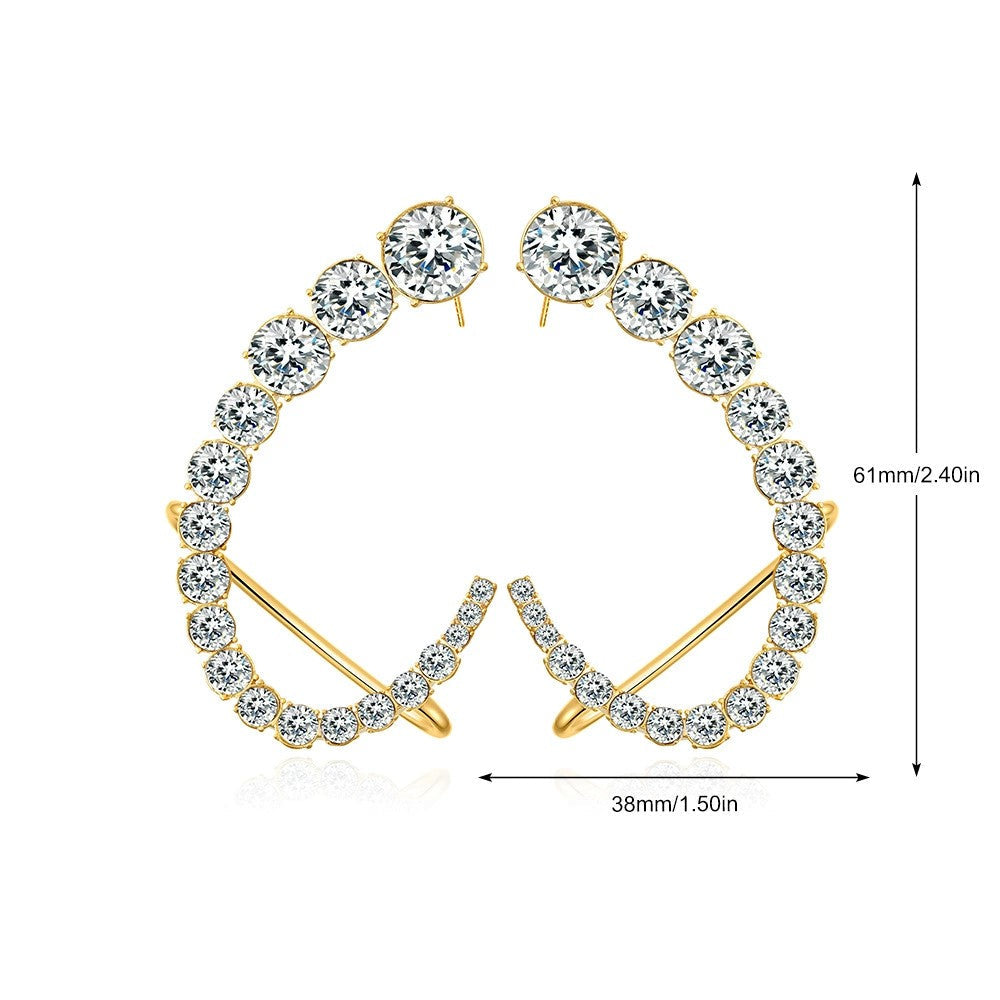Crystal Luxe Arc Hoop Earrings JLT13429