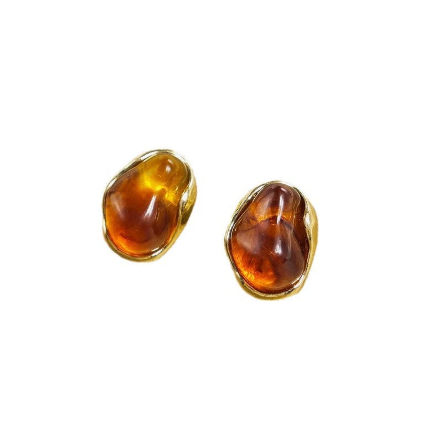 Brown Pearls Stud Earrings jlt13460