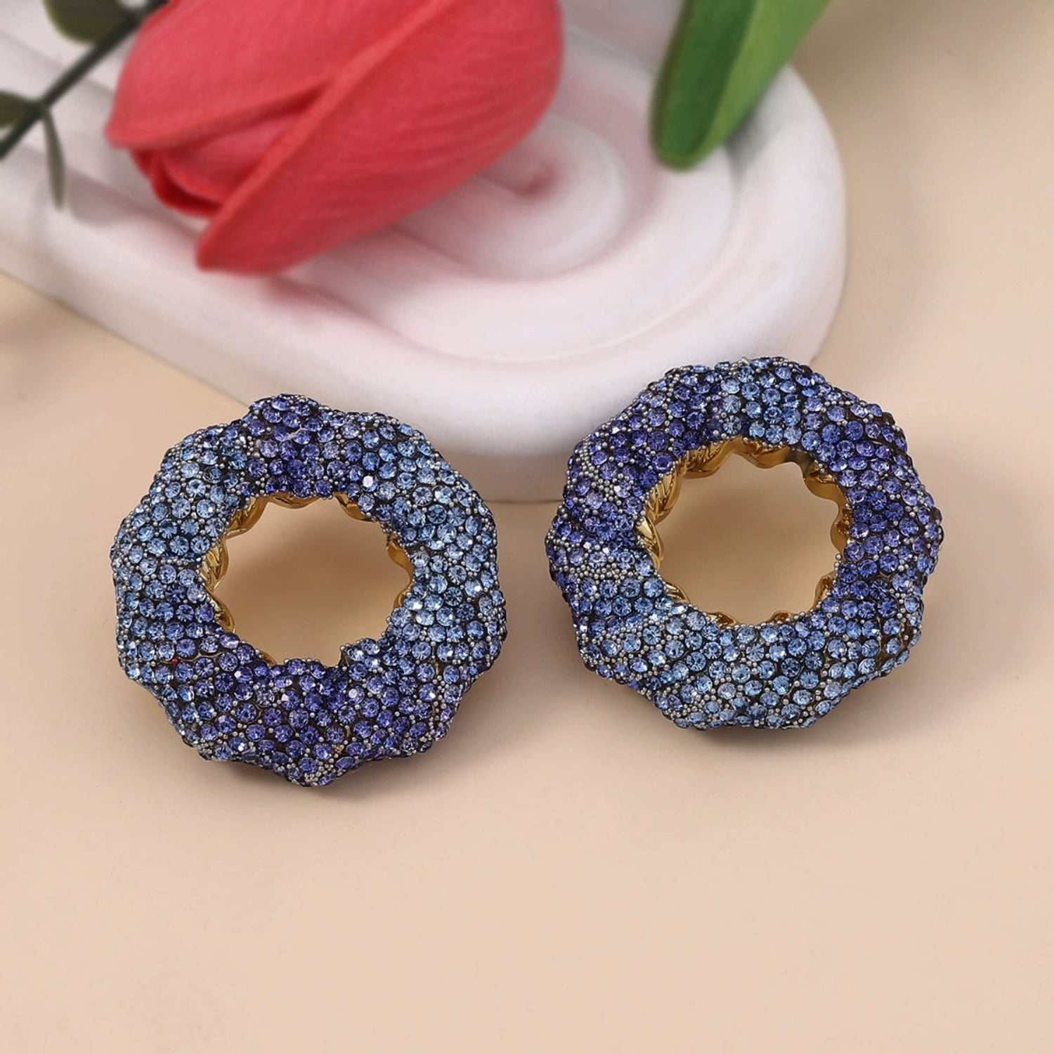 The Jingle Stud Blue Earrings jlt13474