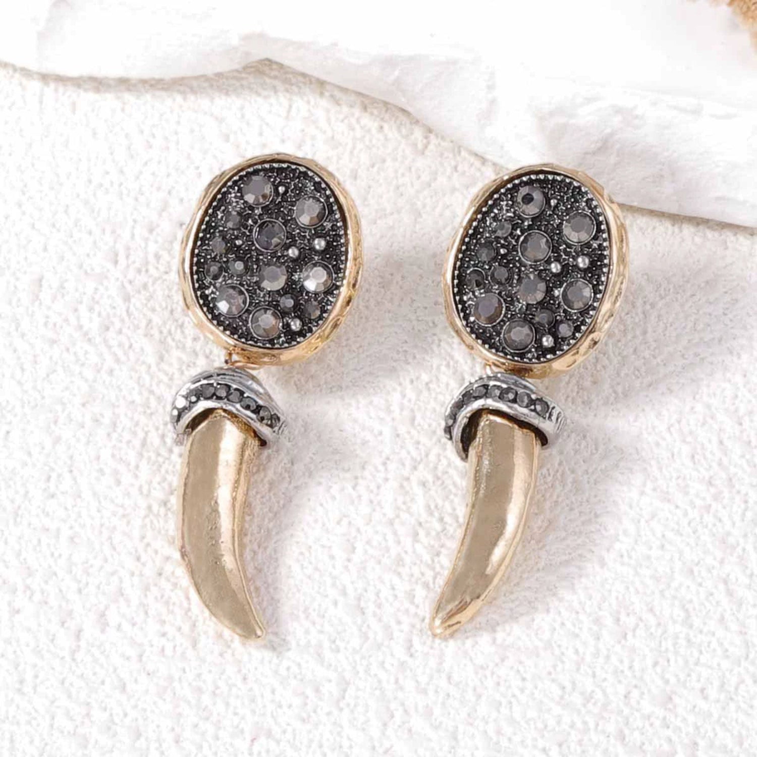 Tusk Tribal Drop Earrings JLT13478