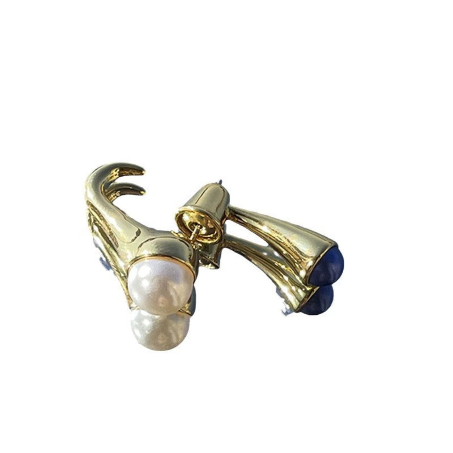 Two ways to wear Pearls Stud Earrings jlt13479