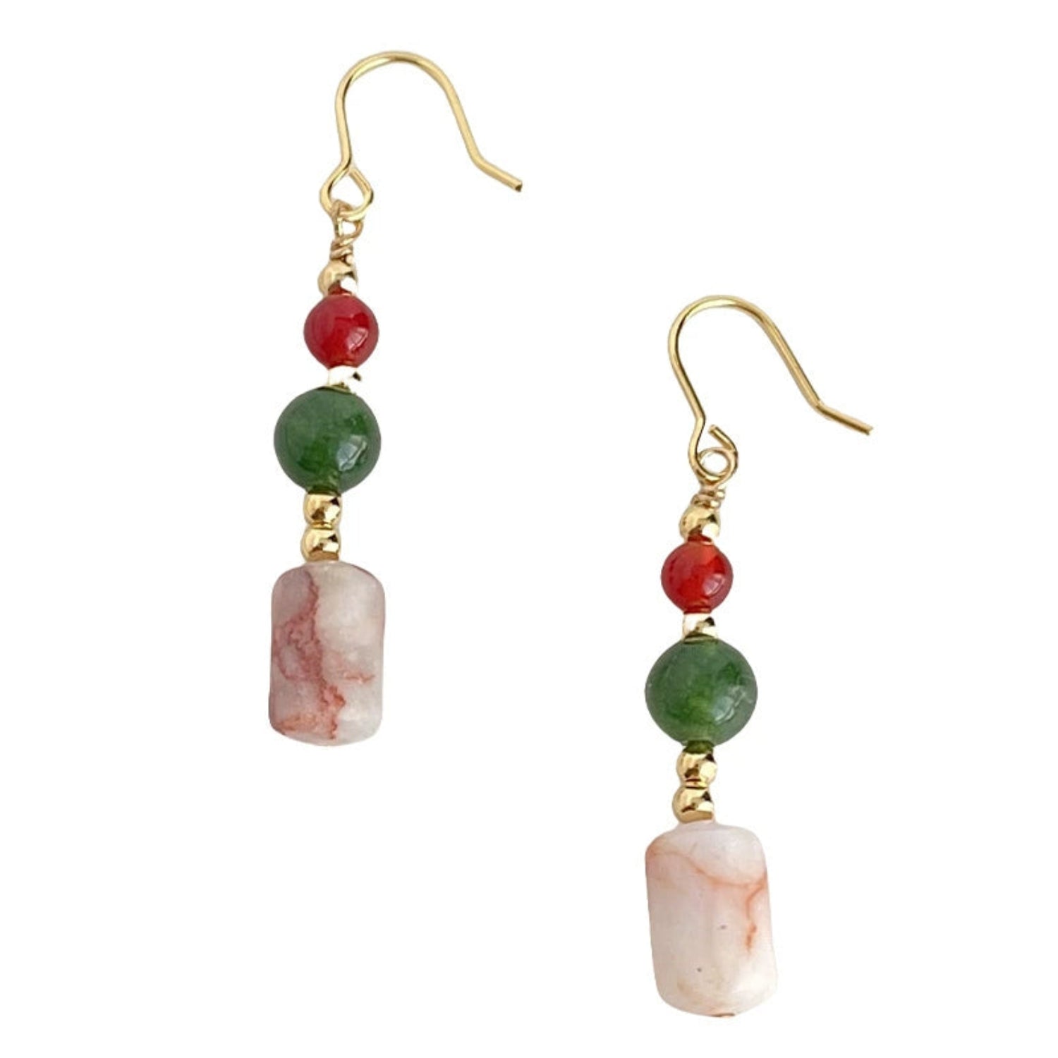 Oriental Landscape Dangle Hook Earrings JLT13624