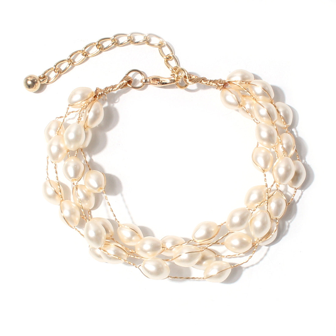 Just lil things Artificial White Bracelet