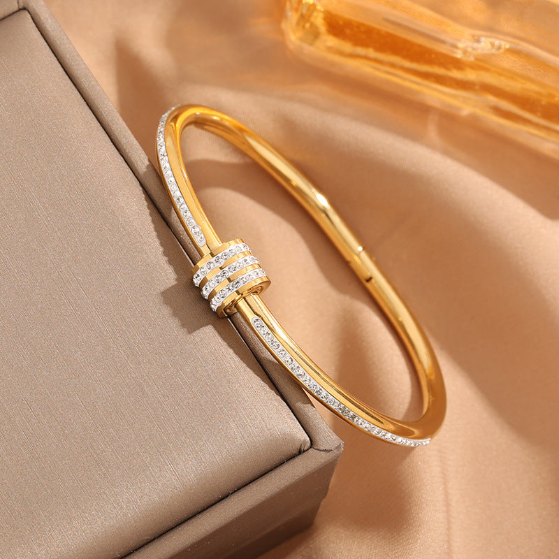 Just lil things Bangle Bracelets with crystal accents jltb0441