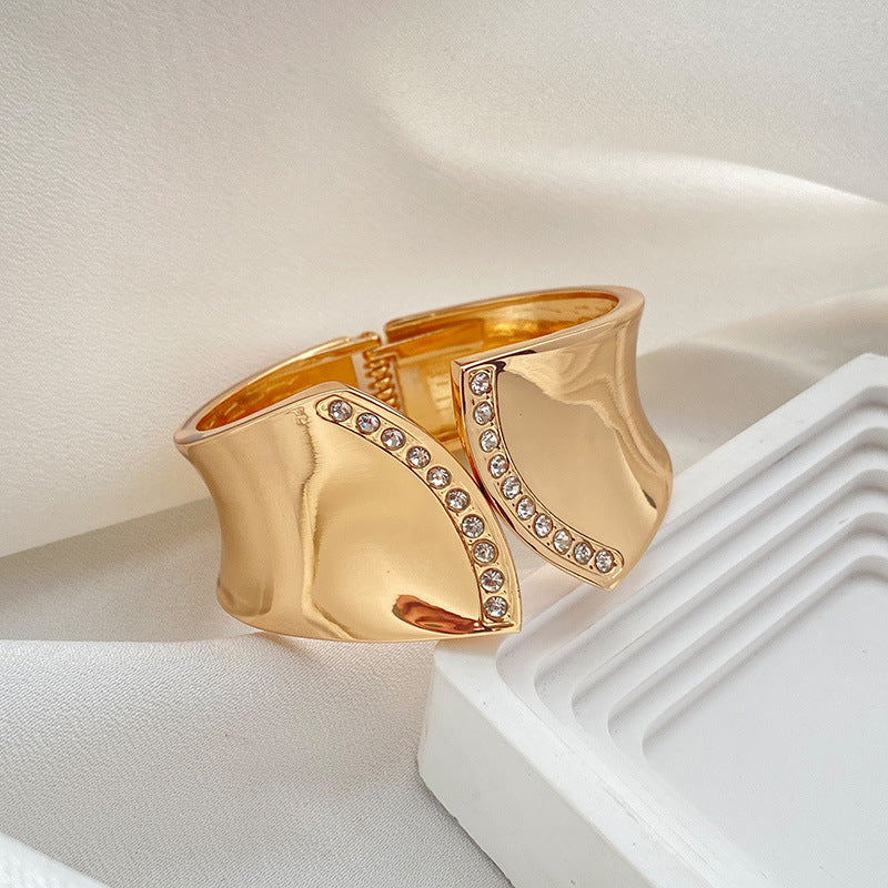 Just lil things Minimalist Silver Cuff Bracelet – Adjustable Open-End Design JLTLB0444