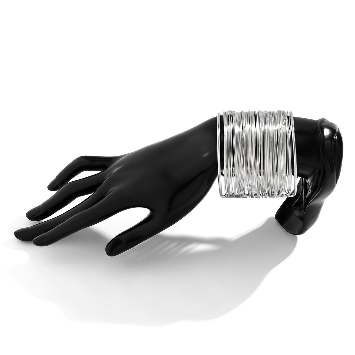 Just Lil Things Artifical Glamorous Multi-Wire Gold-tone Cuff Bracelets