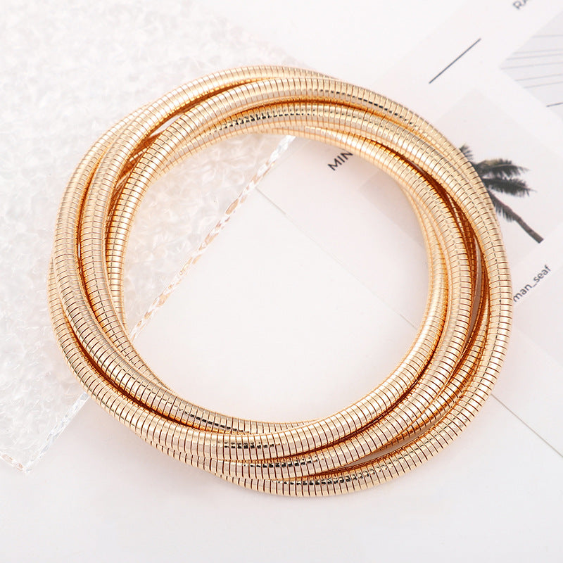 Just Lil Things Atificial Copper Gold Finish Bracelet jltb0505