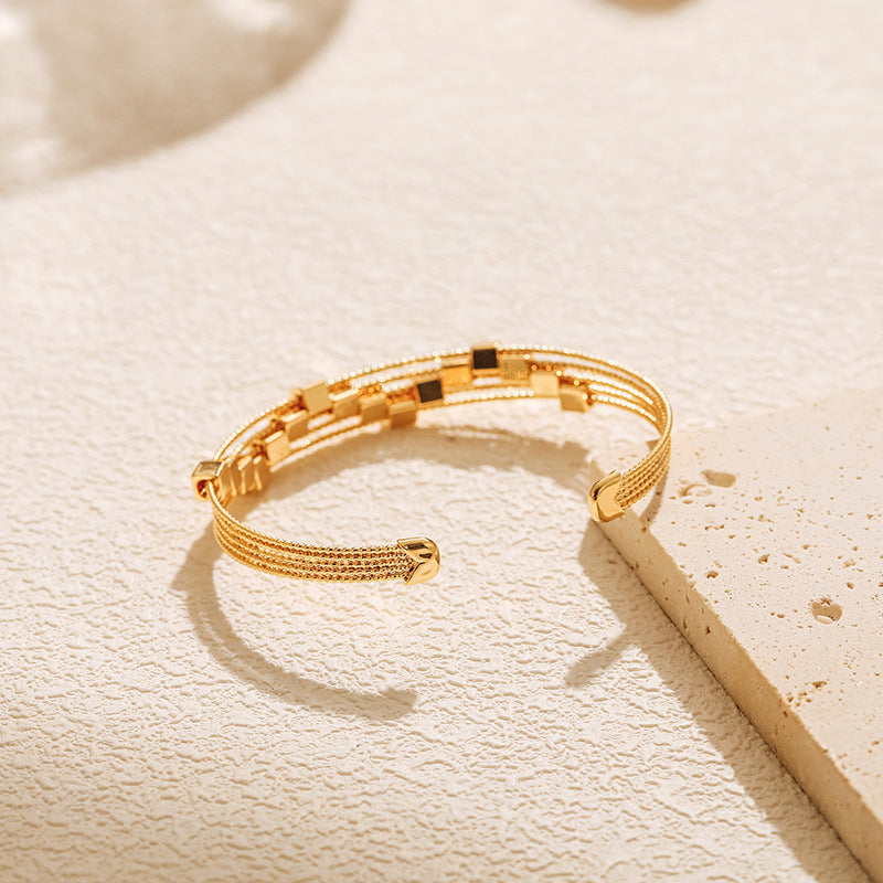 Modern Mesh Square Accent Bracelet JLTB0569