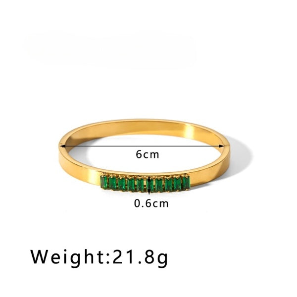 Solitaire Emerald Row Bracelet JLTB0643