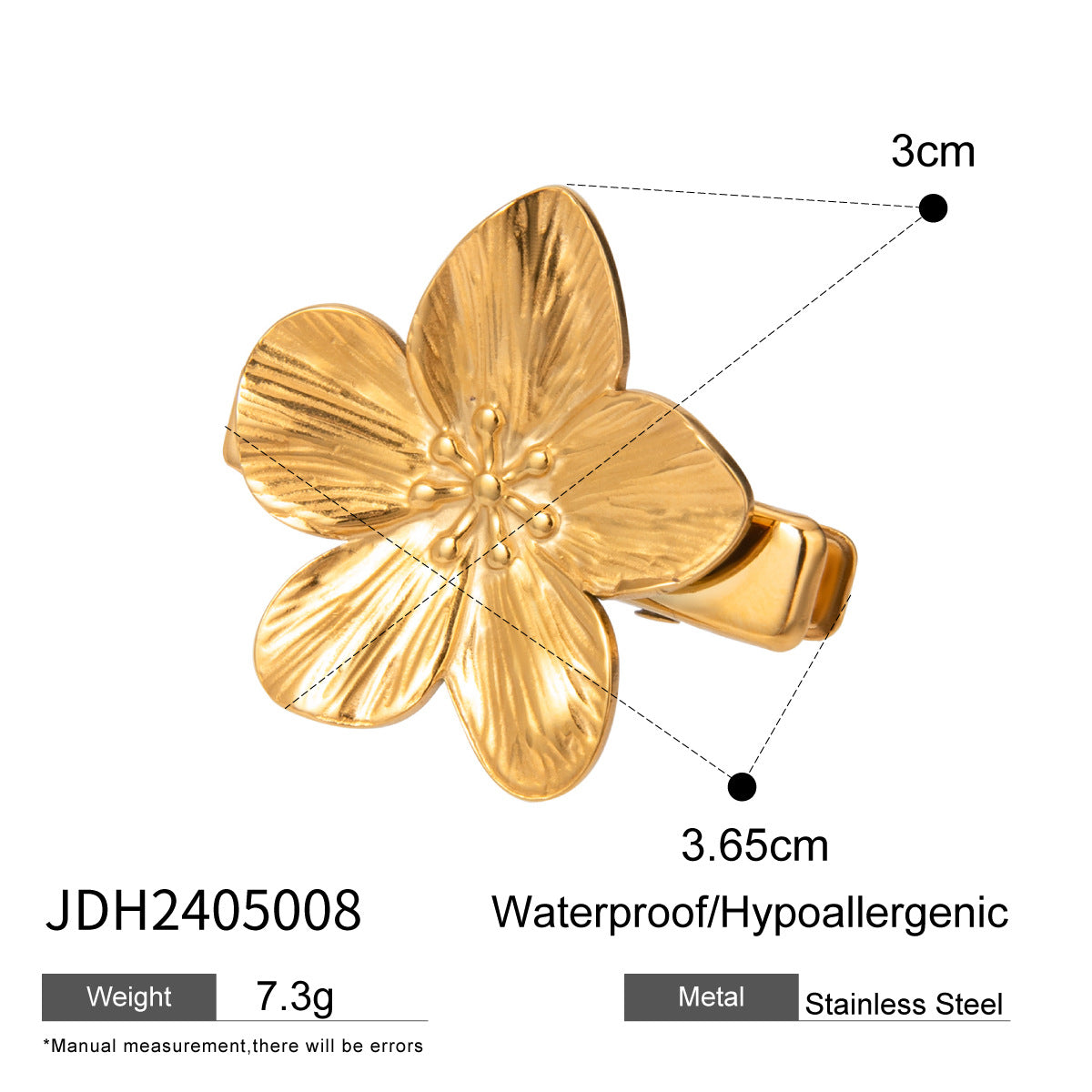 Just Lil Things Flower Hair Clip jltc0046