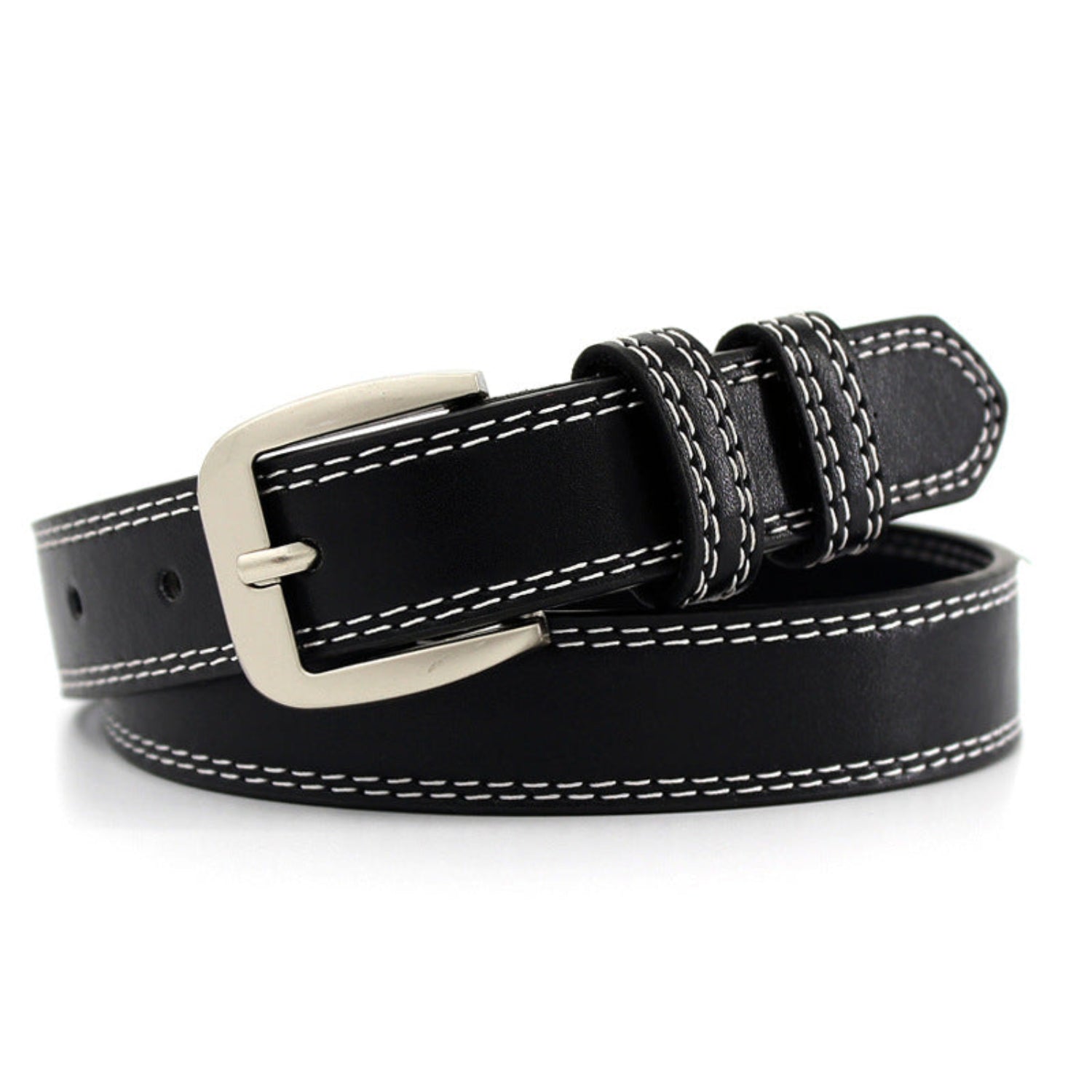 Retro Fashion Pin Buckle Decorative Thin Belt Women