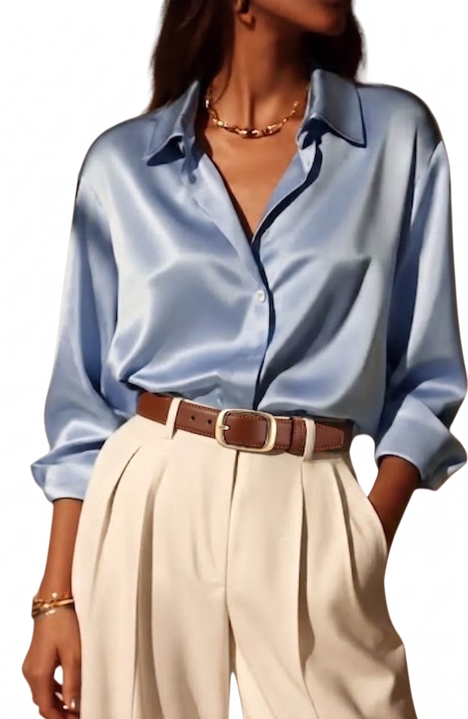 Classic Rectangle Buckle Brown Belt JLTHB0301