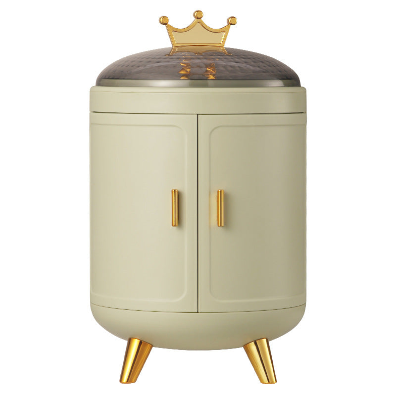 Royal Crown Jewelry Organizer Cabinet - Elegant Standing Storage for Rings, Necklaces, and Accessories