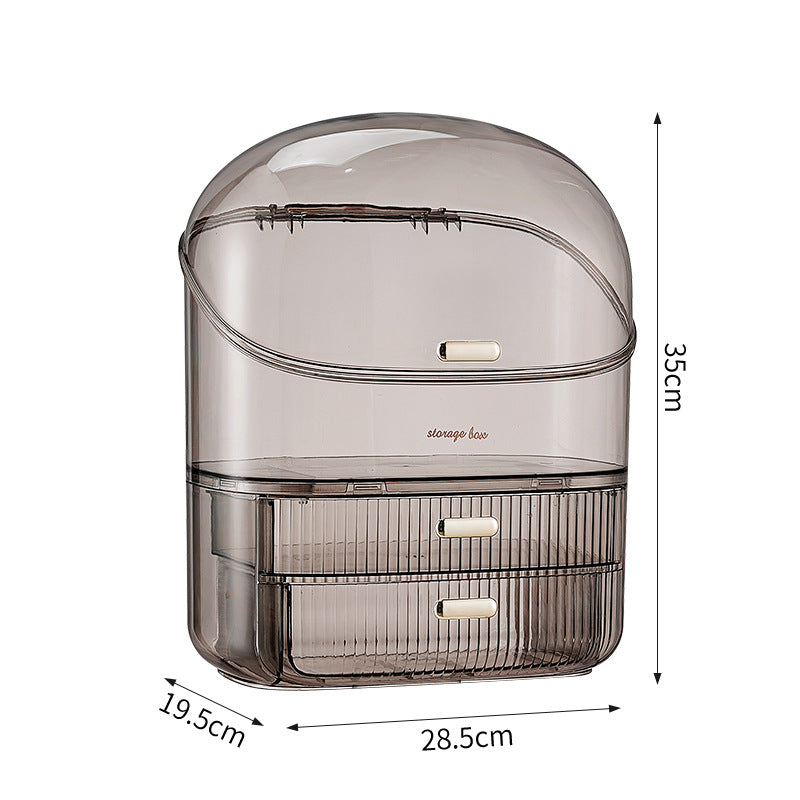 Transparent cosmetics storage box home, bedroom, dressing table jewelry storage box, skin care products storage rack