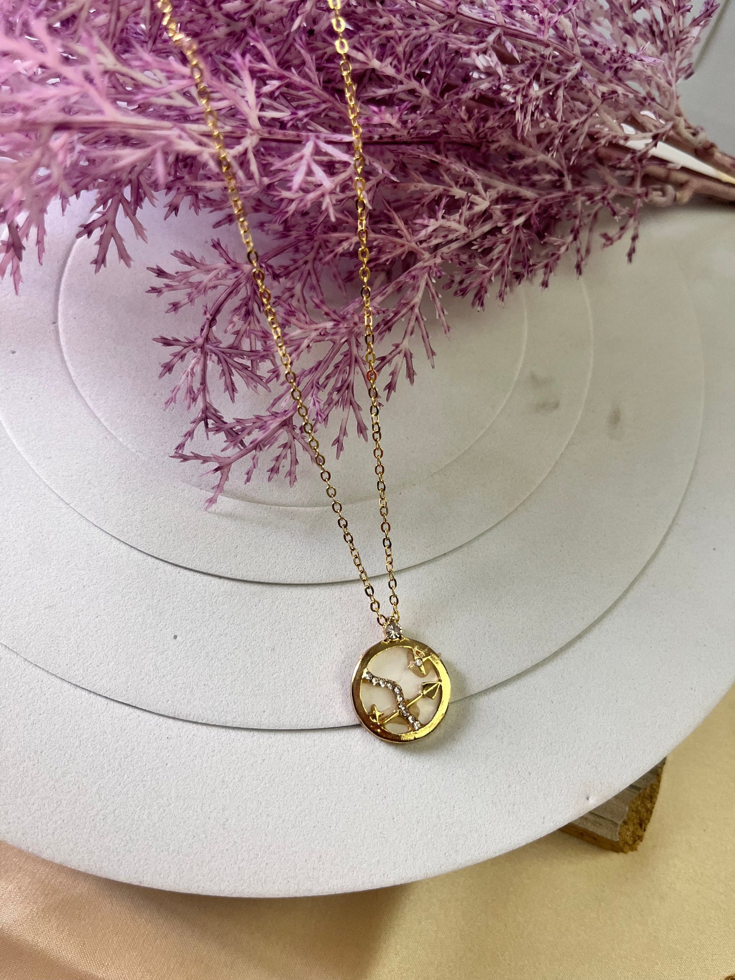 Zodiac-Inspired Gold-Color Necklace – Astrology Pendant for All Star Signs