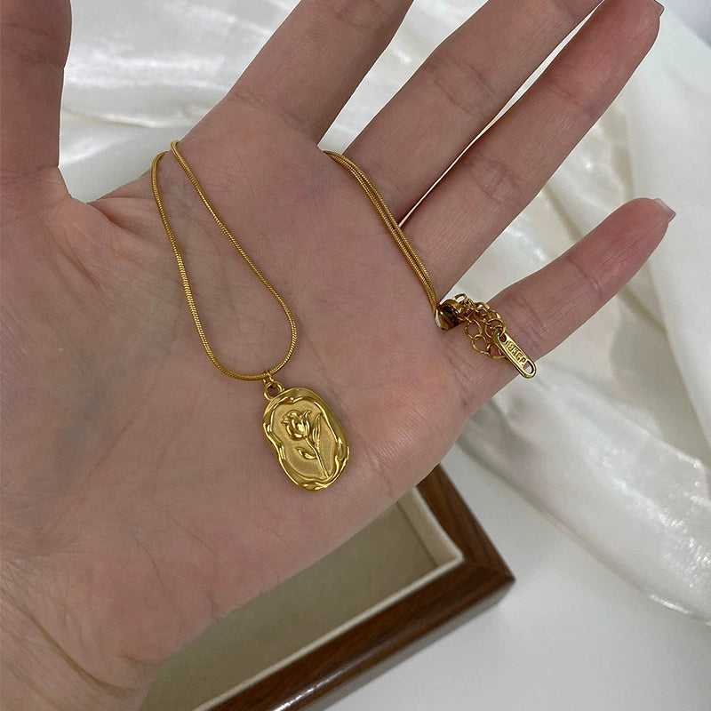 Just Lil Things Artificial Gold Necklace jltn0824