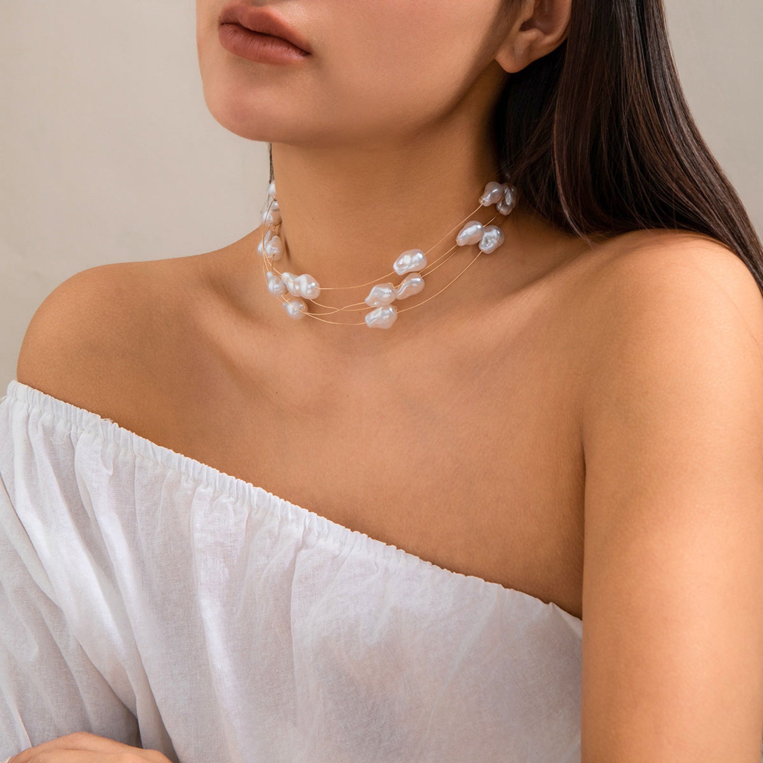 Multi-Strand Pearl- Necklace JLTN0921