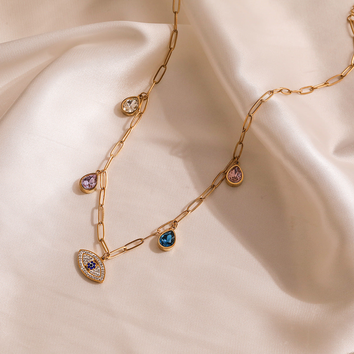 just-lil-things lucky charms pendant chain-necklace-jltn0947