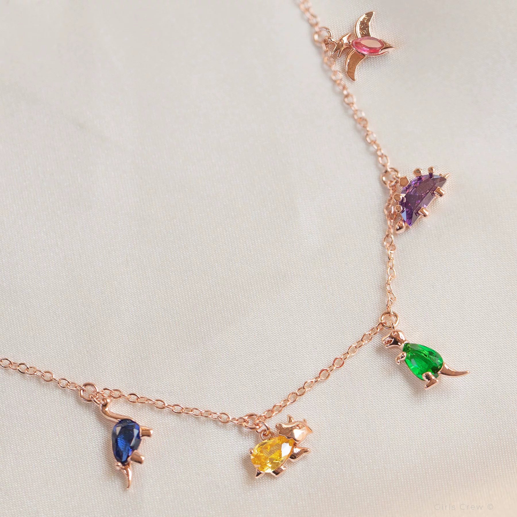 Just lil things Artificial Whimsical Charm with Colorful Mini Pendants Necklace jltn0950