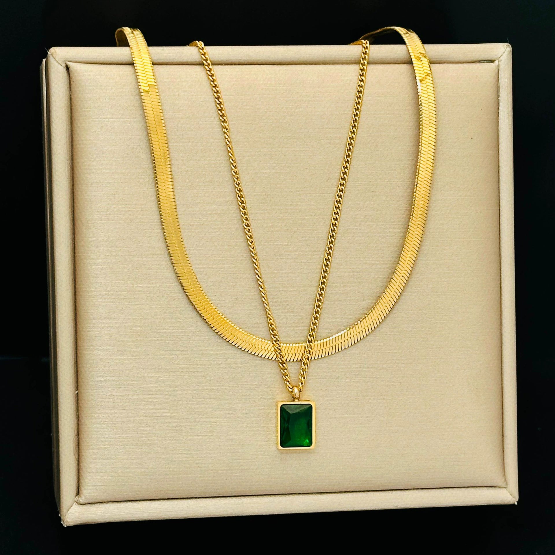 Just Lil Things -Artificial Gold Necklace with Double Chain