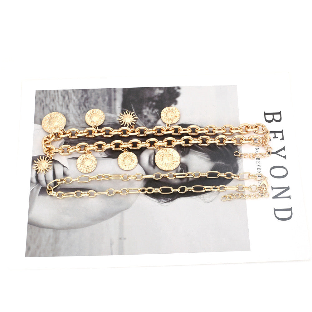 Just Lil Things Artificial Gold Necklace