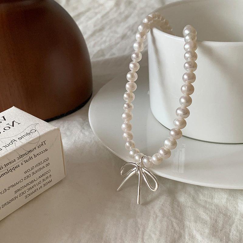 Just Lil Things Artificial White Necklace