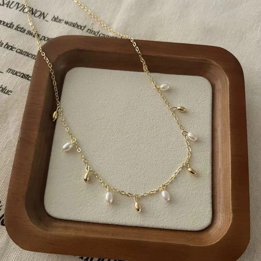 Just Lil Things Artificial Silver Necklace jltn1069