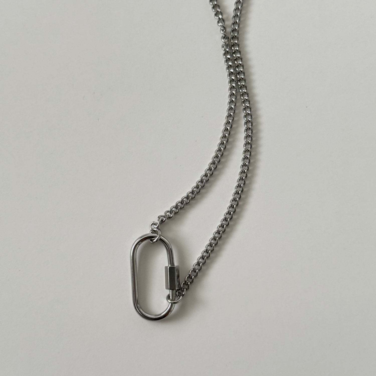Just Lil Things Artificial Silver Necklace jltn1077