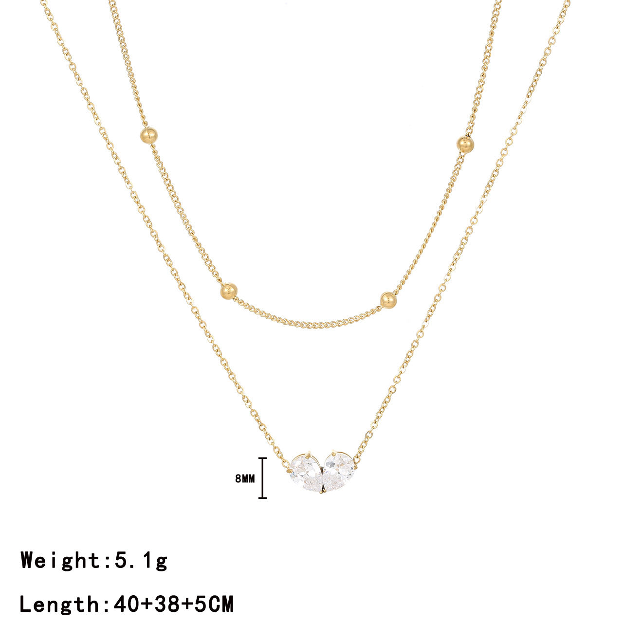 Just Lil Things Artificial Gold Necklace jltn1112