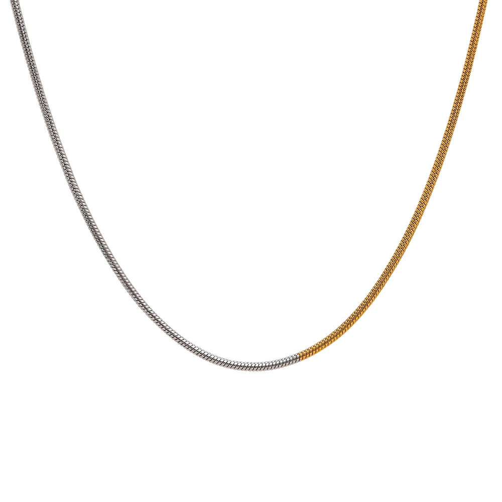 Just Lil Things Artificial "Dual Harmony Snake Chain Necklace" jltn1134