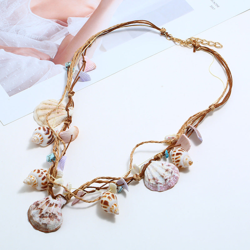 Sea Shell Boho Beads Necklace JLTN1156