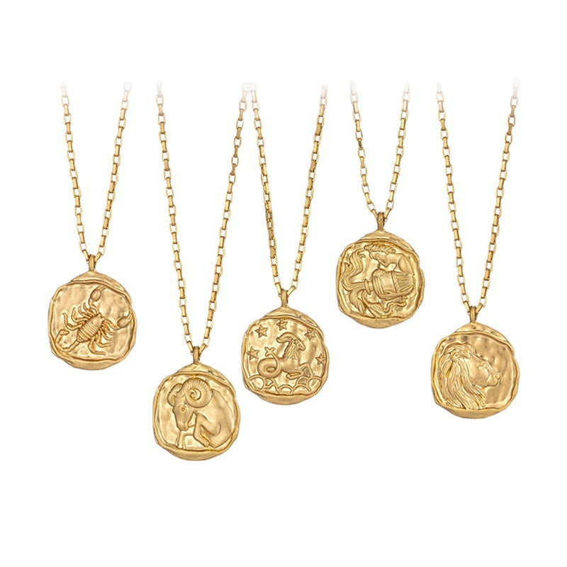 Lavish Zodiac Signs Pendant Chain Necklace
