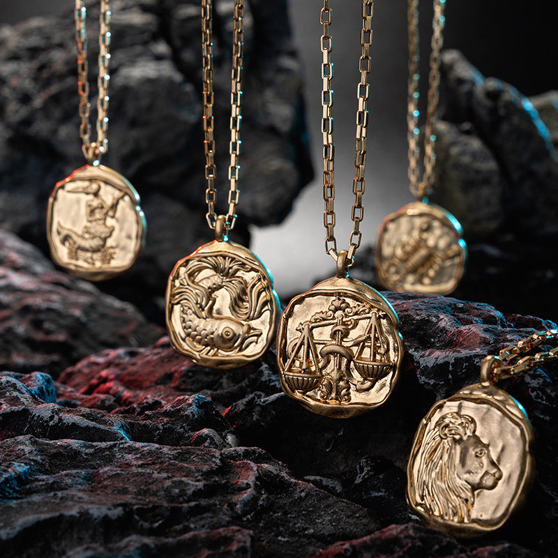 Lavish Zodiac Signs Pendant Chain Necklace
