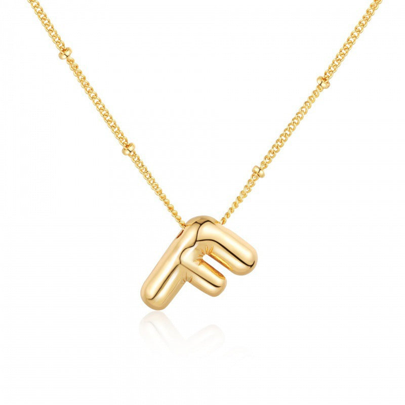English Alphabets Pendant Chain Neckalce