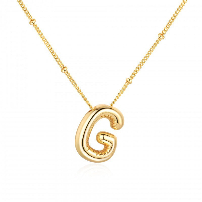 English Alphabets Pendant Chain Neckalce