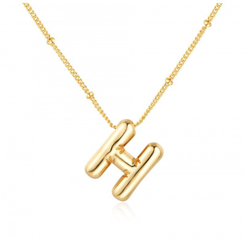 English Alphabets Pendant Chain Neckalce