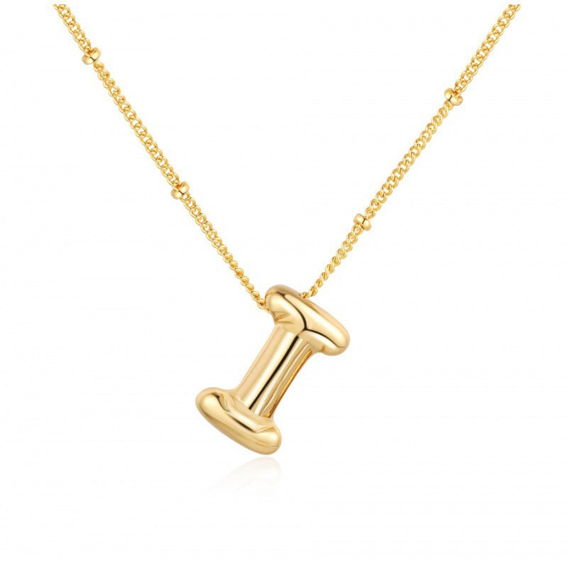 English Alphabets Pendant Chain Neckalce