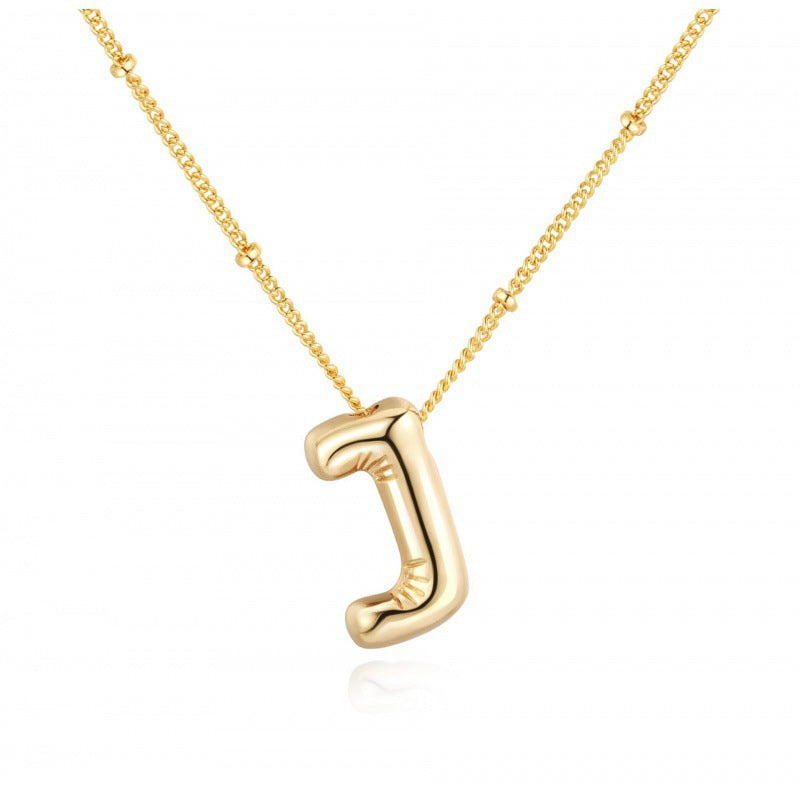 English Alphabets Pendant Chain Neckalce