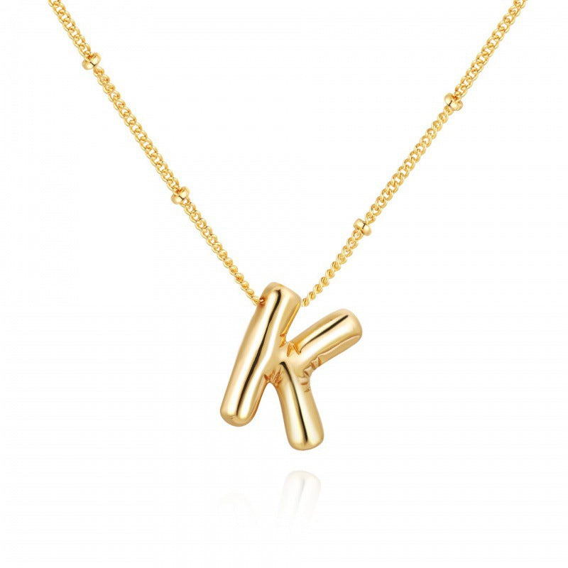 English Alphabets Pendant Chain Neckalce