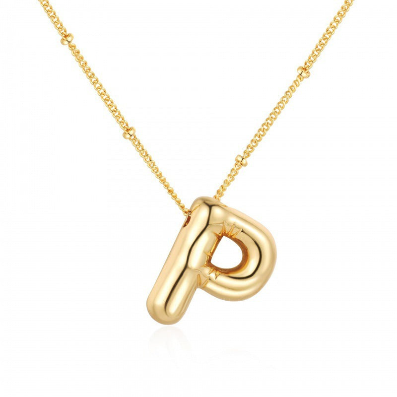 English Alphabets Pendant Chain Neckalce