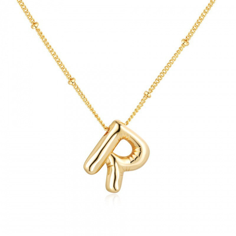 English Alphabets Pendant Chain Neckalce