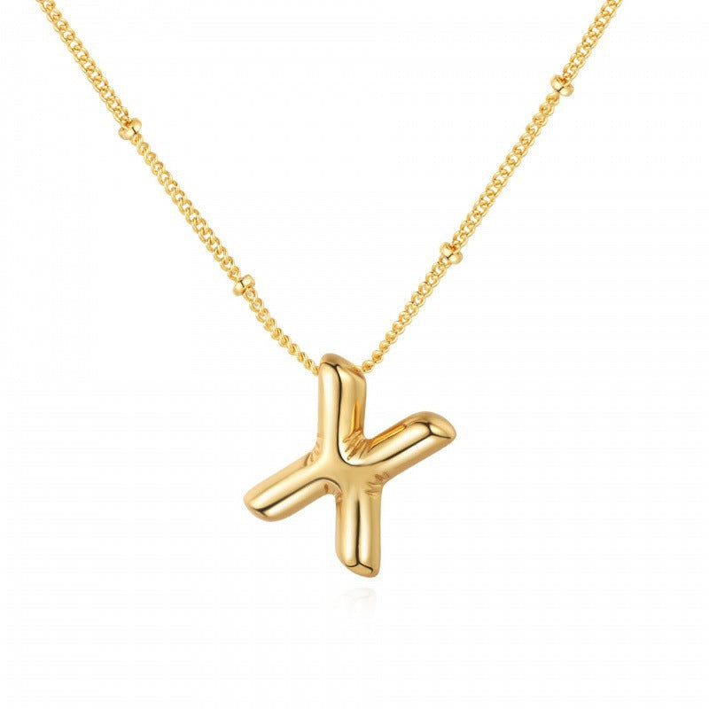 English Alphabets Pendant Chain Neckalce