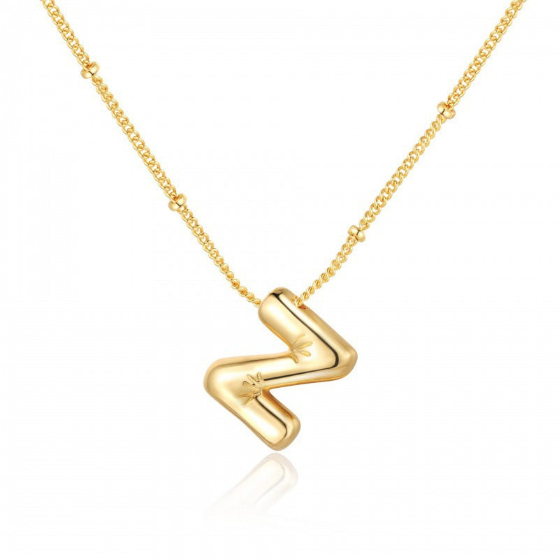 English Alphabets Pendant Chain Neckalce