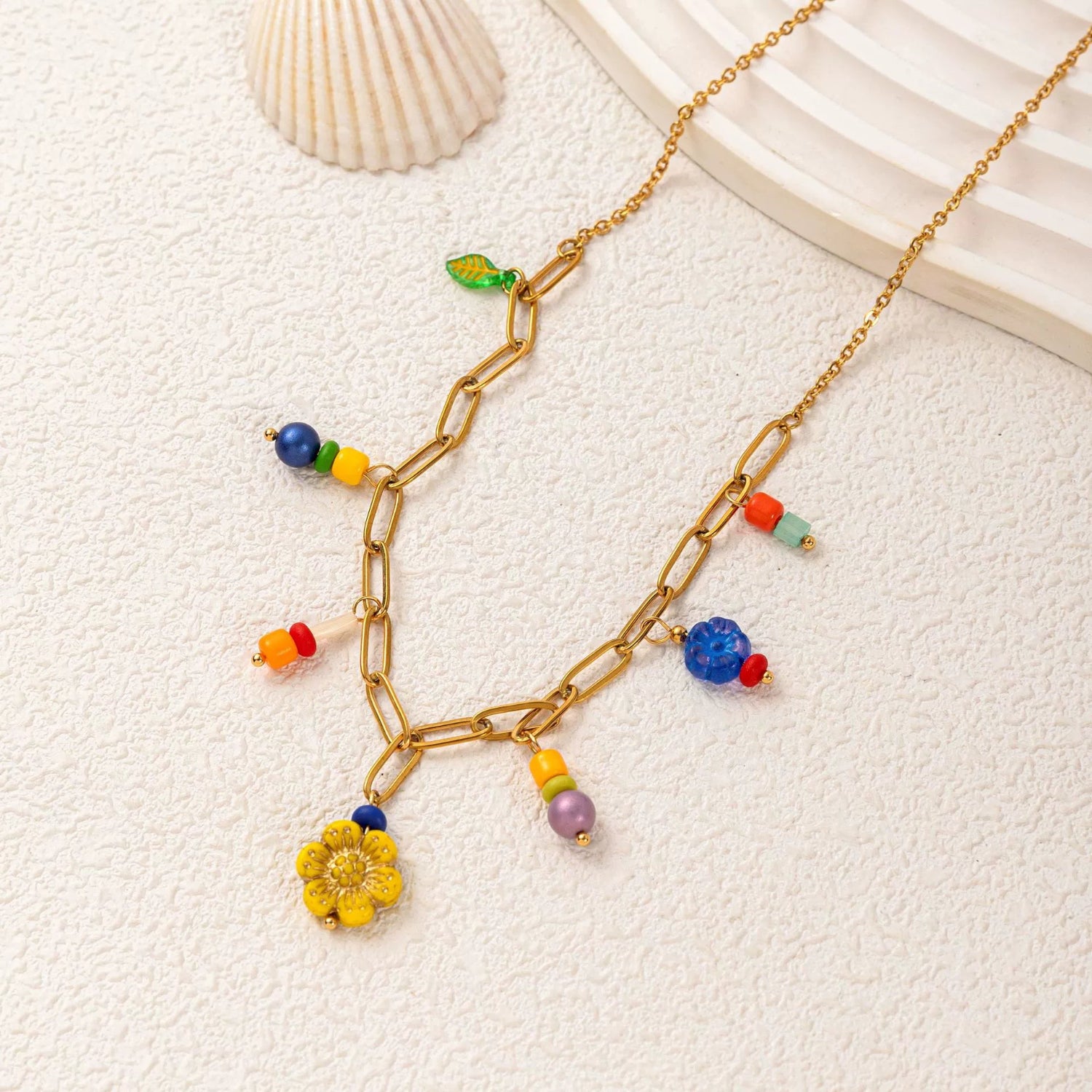 dopamine multi color pendant necklace jltn1437