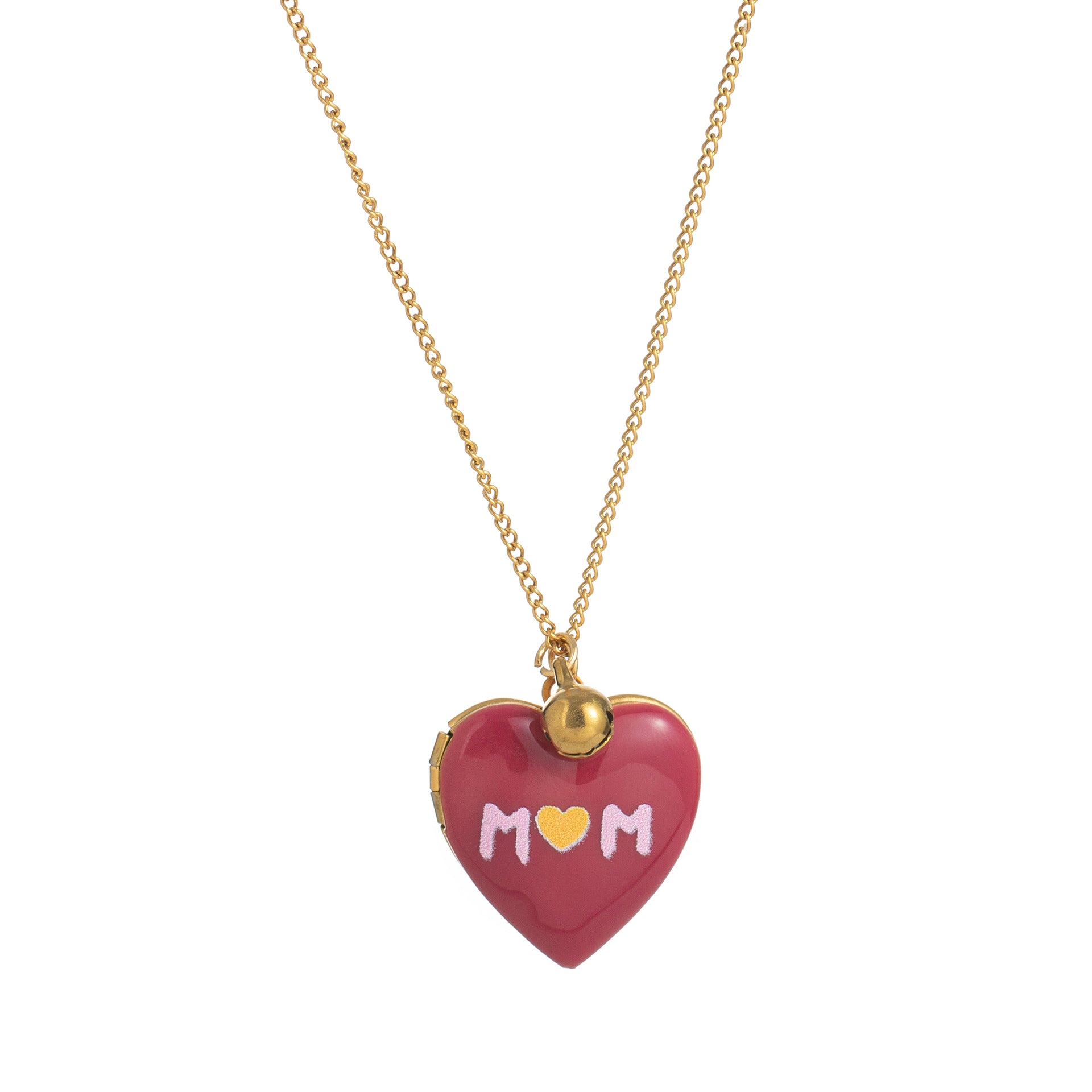 Oil drop print-mom love-opening and closing album-necklace jltn1451