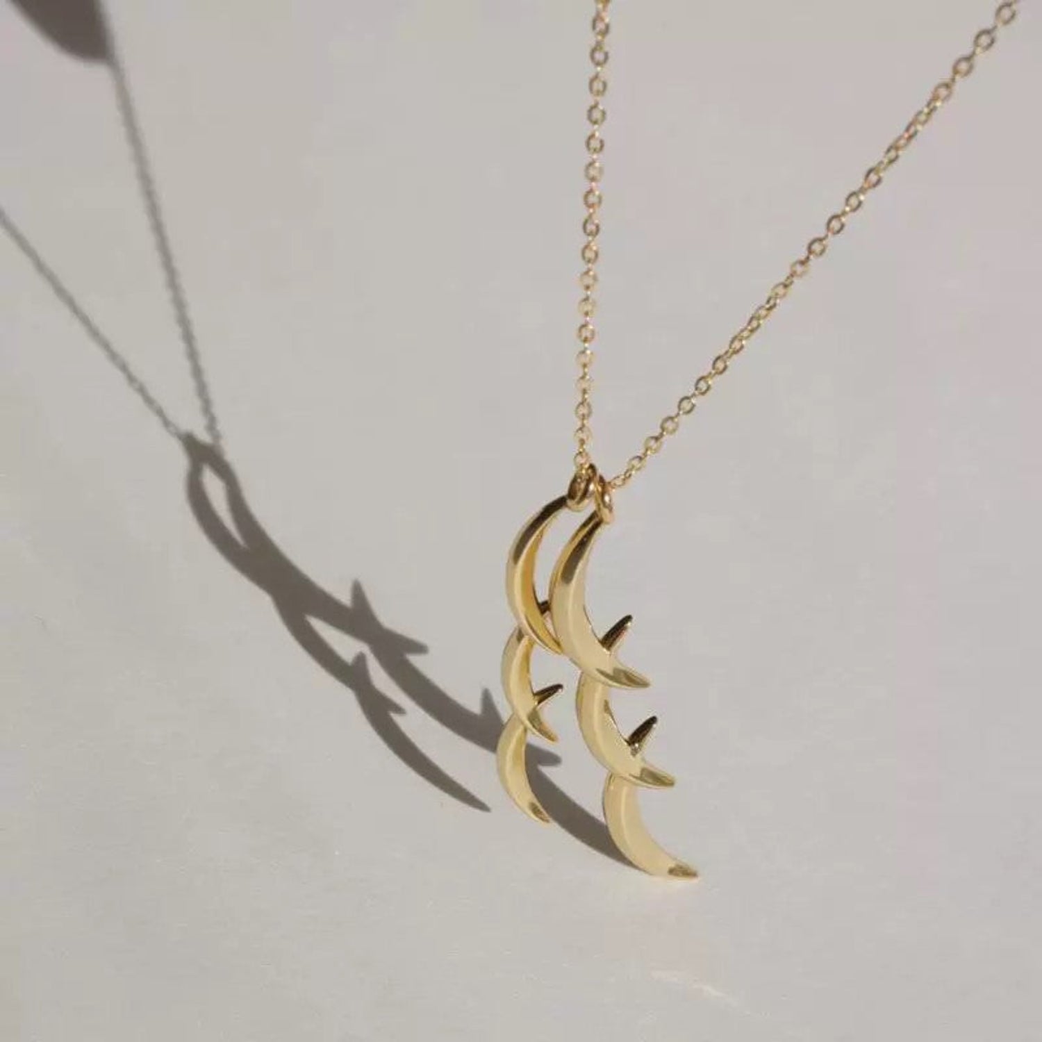 Just Lil Things Crescent Charm Layered Necklace jltn1637