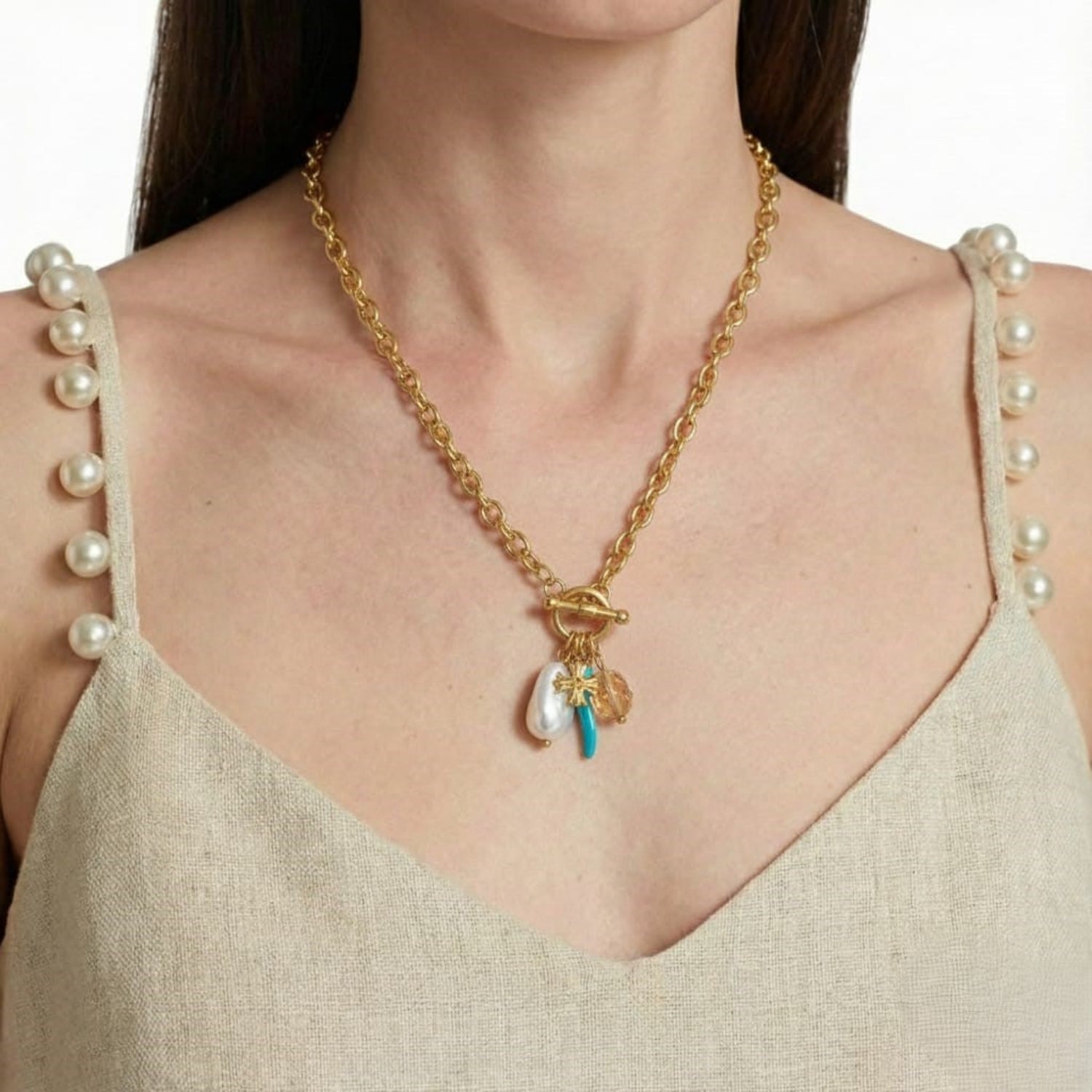 Just Lil Things Ocean Mist Charm Necklace jltn1647