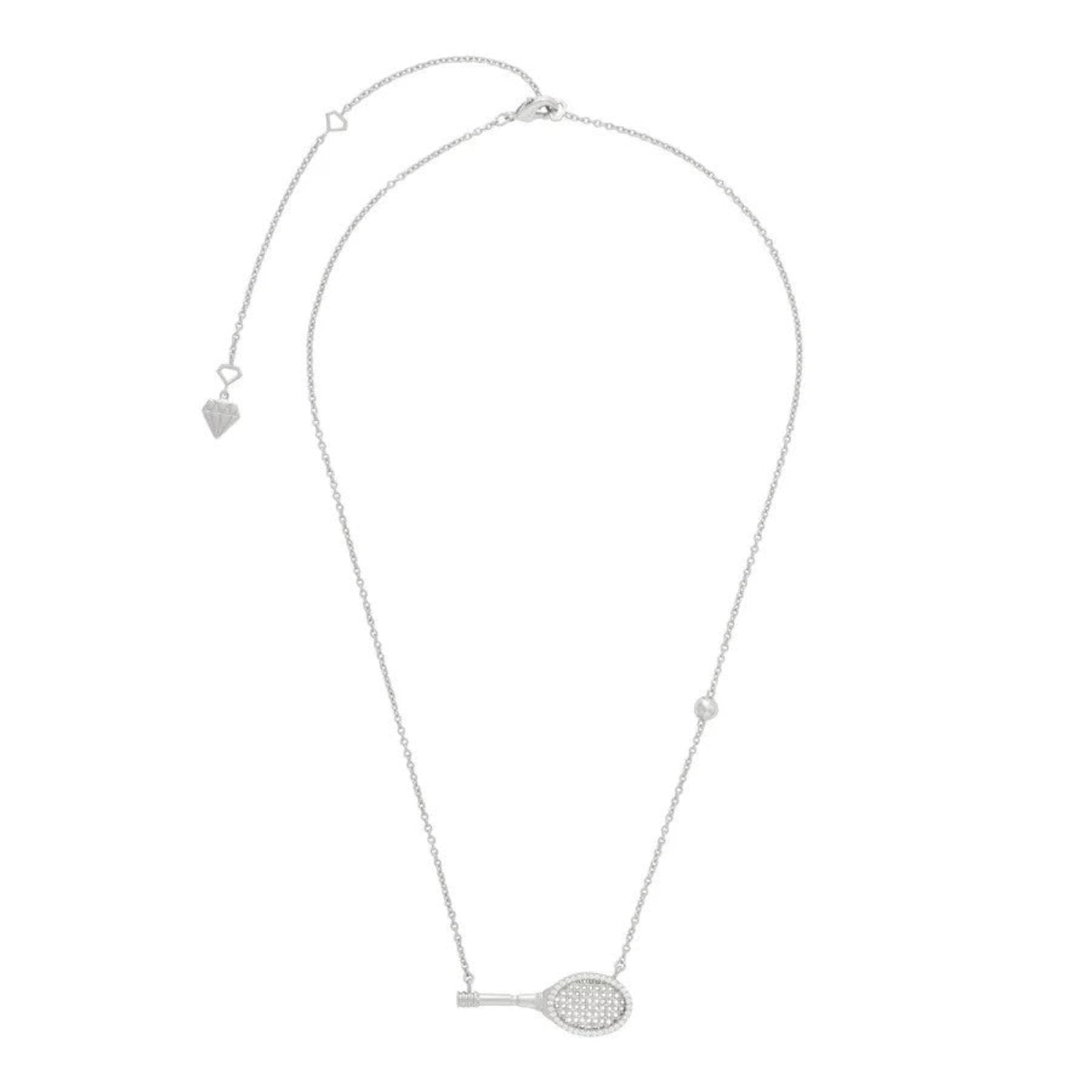 Just Lil Things Sparkle Tennis Racket Necklace jltn1648